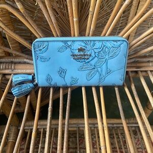 Cuoieria Fiorentina Double Zip Around Wallet, Mimi Collection - Made in Italy